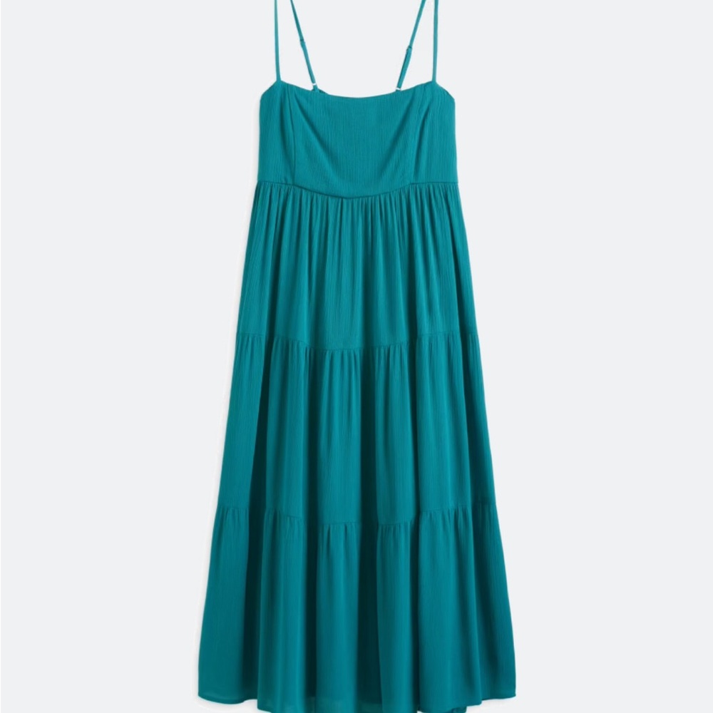 Teal Sleeveless Midi Dress - Picture 6 of 7